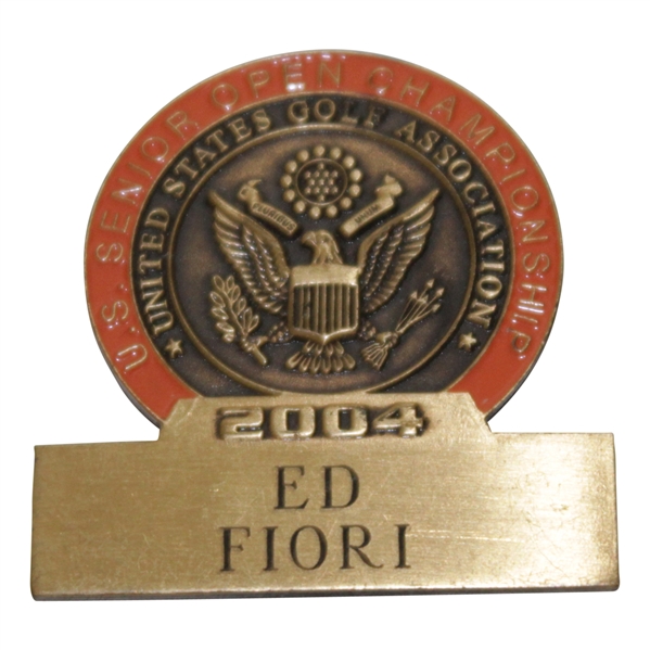 Ed Fioris 2004 US Senior Open Championship Contestant Badge/Clip