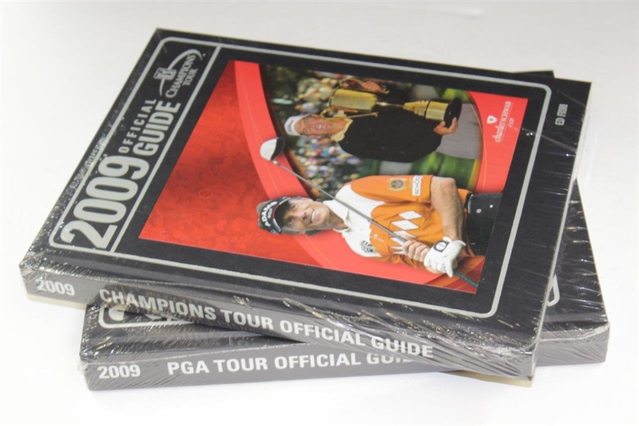 Ed Fiori's Personal 2009 PGA Tour & 2009 Champions Tour Official Guides - Unopened