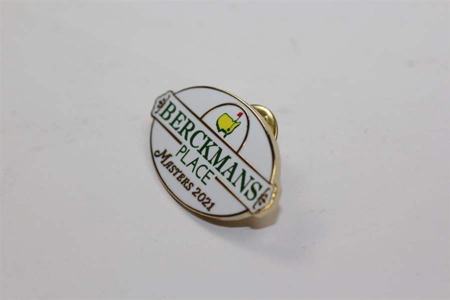 2021 Masters Tournament Gifted Berckmans Place Commemorative Pin