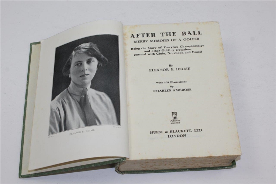 1931 'After The Ball: Merry Memoirs of a Golfer' Golf Book by Eleanor E. Helme