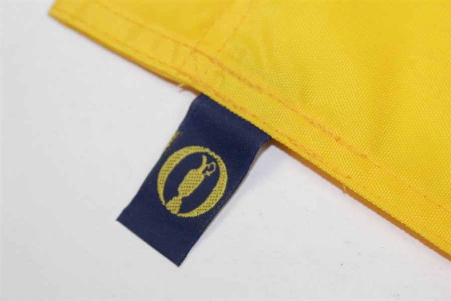 Gary Player Signed The OPEN Yellow '18' Screen Flag with Years Won Notation JSA ALOA
