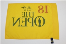 Gary Player Signed The OPEN Yellow '18' Screen Flag with Years Won Notation JSA ALOA
