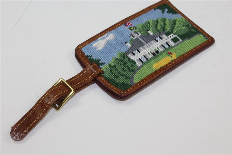 Masters Touranment Smathers & Branson Hand-Stitched Needlepoint Luggage Tag