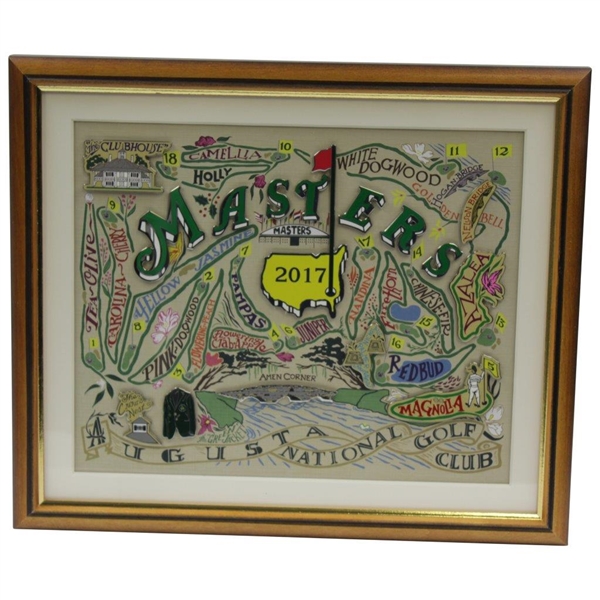 2017 Masters Tournament Limited Edition #229/800 Framed Pin Set in Original Box