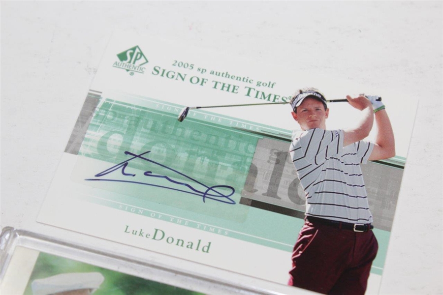 Tom Weiskopf, Luke Donald & Craig Stadler Signed Golf Cards JSA ALOA