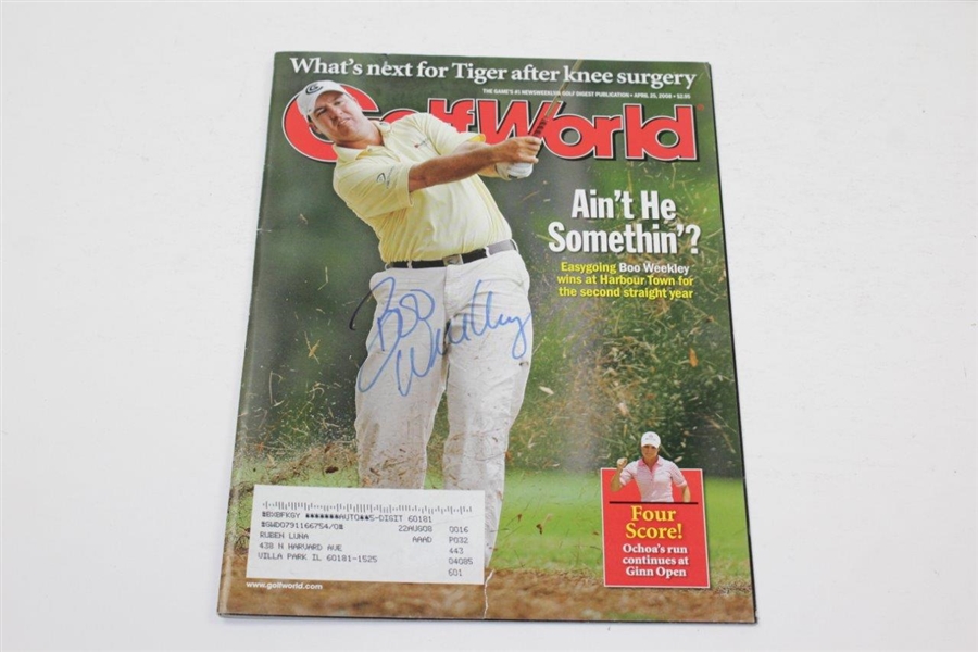 Ernie Els, Inbee Park & Boo Weekly Signed Golf World Magazines JSA ALOA