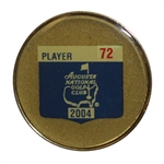 2004 Masters Tournament Contestant Badge #72 - Arnold Palmer Fial Year