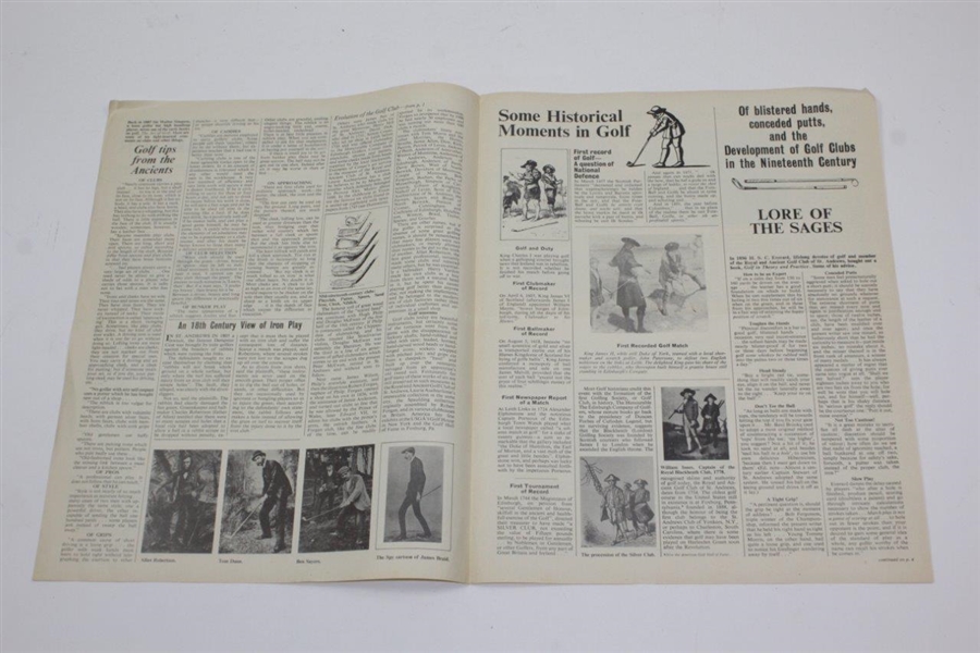 Golf Antiquities 'Evolution Of The Golf Club' Newspaper Article
