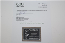 Ray Floyd's 1982 Carolinas Golf Hall of Fame Induction Plaque