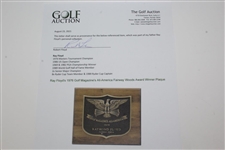Ray Floyd's 1976 Golf Magazine's All-America Fairway Woods Award Winner Plaque