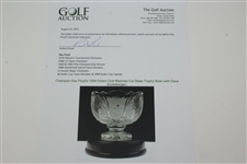 Champion Ray Floyd's 1994 Diners Club Matches Cut Glass Trophy Bowl (with Dave Eichelberger)