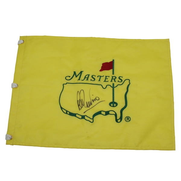 Lee Trevino Signed Undated Masters Embroidered Flag JSA ALOA
