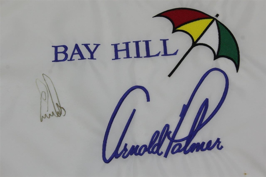Ernie Els Signed Arnold Palmer Bay Hill Embroidered Flag JSA ALOA