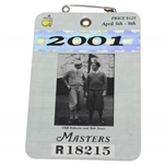 2001 Masters Tournament SERIES Badge #R18215 - Tigers 2nd Masters Win!