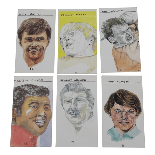 Faldo, Graham, Miller, Ozaki, Watson, & Archer Brindley & Associates Golf Cards - Series of 20