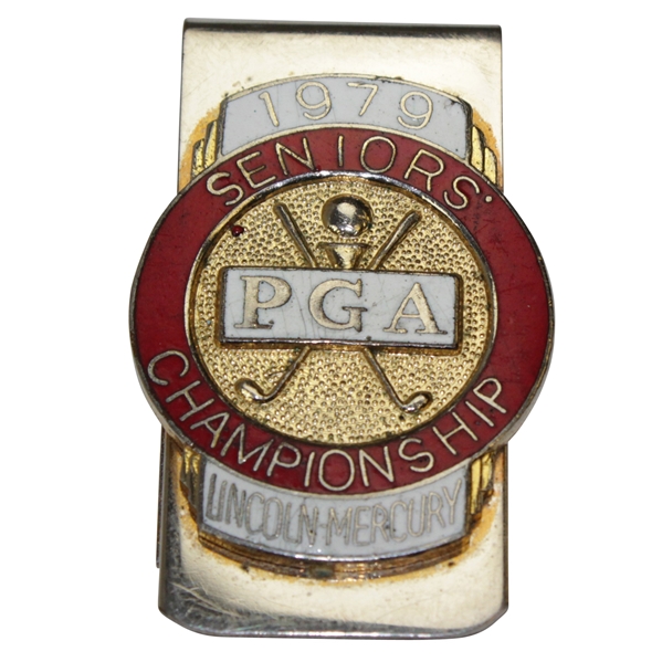 Rod Munday's 1979 Seniors PGA Championship Contestant Badge/Clip
