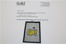 Gary Player Dual Side Signed Masters Garden Flag with Years Won JSA ALOA