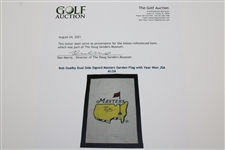 Bob Goalby Dual Side Signed Masters Garden Flag with Year Won JSA ALOA