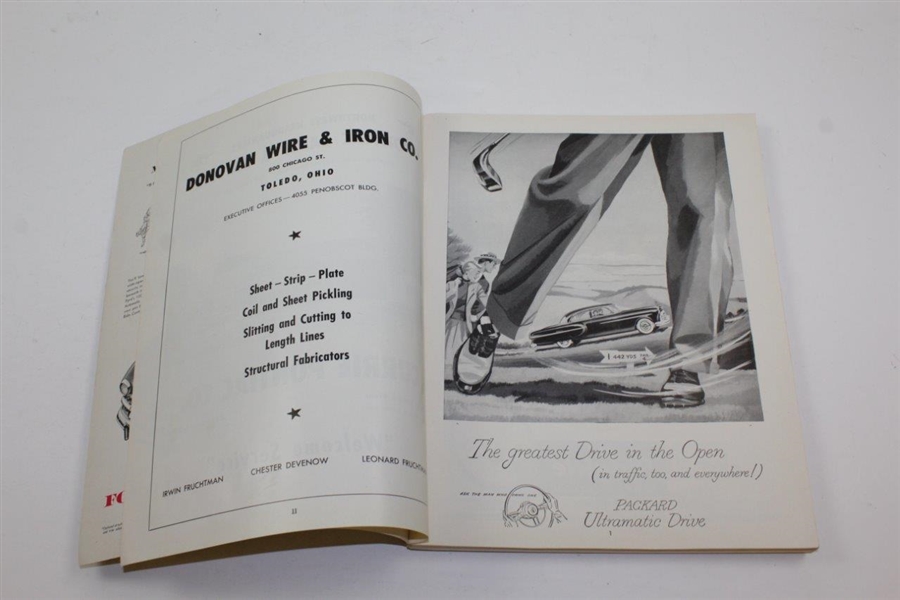 1951 US Open at Oakland Hills Official Program with Pairing Sheets & Pamphlet