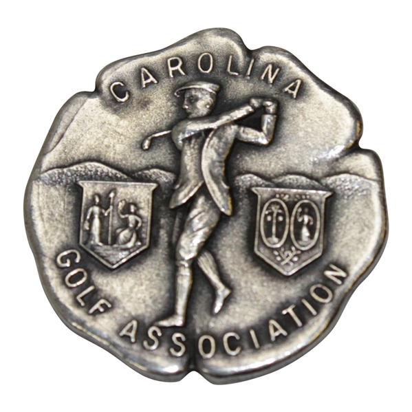 1914 Carolina Golf Association Sterling Medal with Post-Swing Golfer