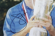 Jim Furyk Signed US Open Trophy 8x10 Photo JSA ALOA