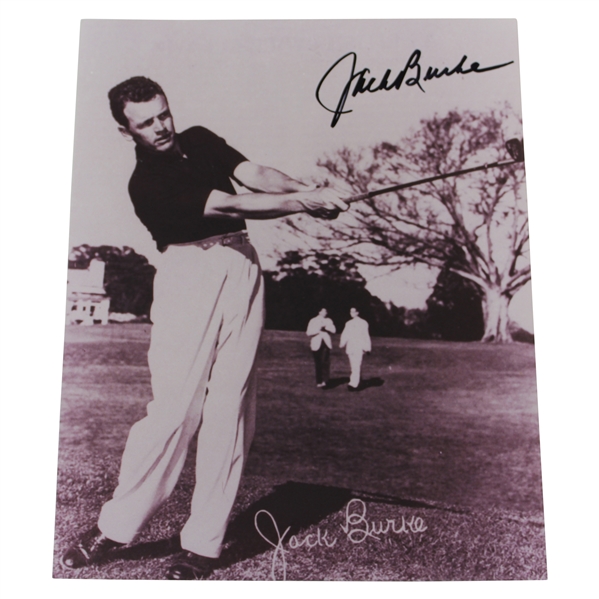 Jack Burke Signed Vintage 8x10 Photo JSA ALOA
