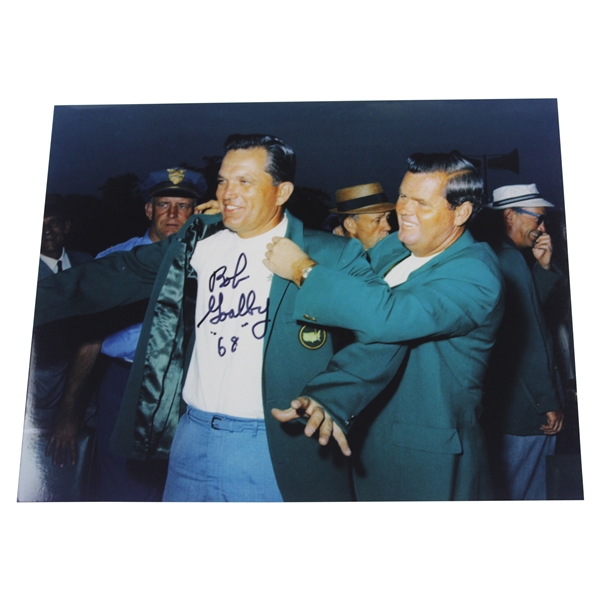 Bob Goalby Signed 1968 Master 8x10 Photo JSA ALOA