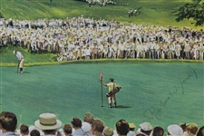 Bobby Jones Signed Dom Lupo Grand Slam US Open at Interlachen Print - Only One Known JSA FULL