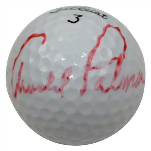 Arnold Palmer Signed Titleist 3 384 Dt 100 Golf Ball JSA ALOA