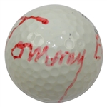 Tommy Bolt Signed Top Flite Xl Golf Ball JSA ALOA