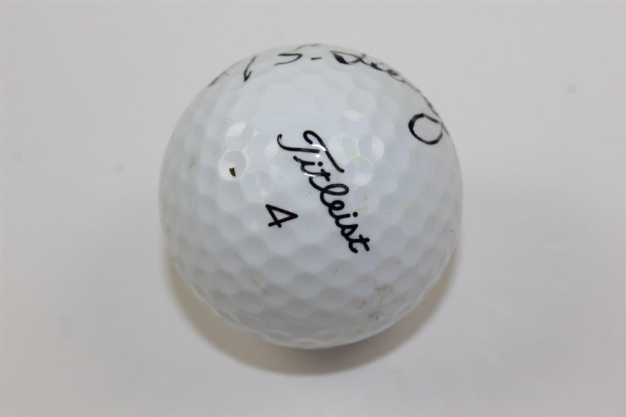 Bernard Langer Titleist 4 Dt100 Golf Ball JSA ALOA