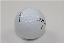 Pete Rose Signed Titleist 2 Golf Ball JSA ALOA