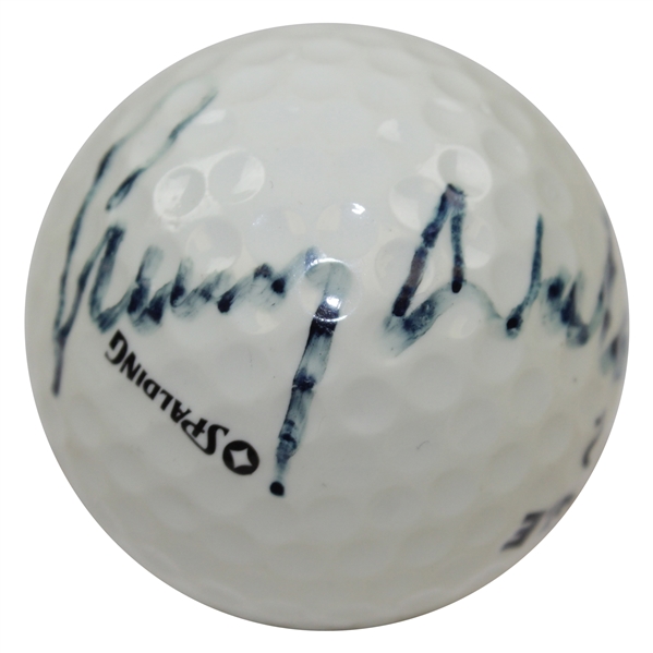 Lanny Wadkins Signed Spalding Eagle Logo Golf Ball JSA ALOA