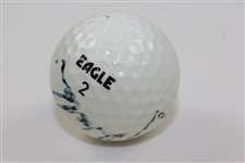 Lanny Wadkins Signed Spalding Eagle Logo Golf Ball JSA ALOA