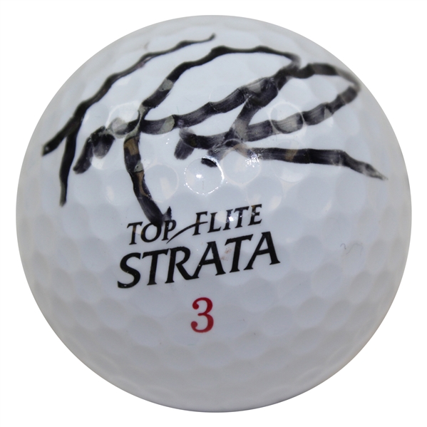 Tom Lehman & Duffy Waldorf Signed Top-Flite Strata Golf Ball SA ALOA