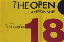 Tom Watson Signed Open Championship Flag JSA ALOA