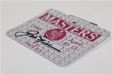 Jack Nicklaus Signed 1986 Masters Series Badge JSA ALOA