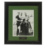 Jack Nicklaus, Arnold Palmer, & Gary Player Signed Framed Photo JSA #Z98898