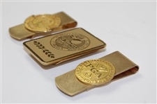 1986, 1988, & 1989 PGA Championship Comemmorative Money Clips