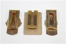 1986, 1988, & 1989 PGA Championship Comemmorative Money Clips