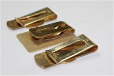 1986, 1988, & 1989 PGA Championship Comemmorative Money Clips