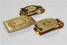 1994, 1995, & 1996 PGA Championship Comemmorative Money Clips