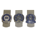 1977, 1978, & 1980 PGA Cup Matches Money Clips/Badges - Southern Hills, St. Mellion, & Oak Tree