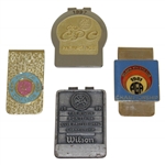 1981 PGA, 1989 PGA Senior Club Professional, 1997 The CPC, & Vanity Gain GC Comemmorative Money Clips