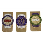 Three(3) PGA Seniors Championship Commemorative Money Clips - 1982, 41st, & 43rd