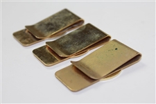 Three(3) PGA Seniors' Championship Commemorative Money Clips - 1982, 41st, & 43rd