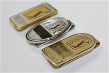 Three (3) Henry Poe Undated PGA Tour  Badges/Clip