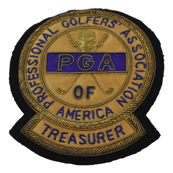 Henry Poes Professional Golfers Association of America Treasurer Bullion Crest