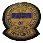 Henry Poes Professional Golfers Association of America Treasurer Bullion Crest