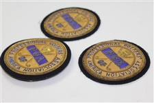 Henry Poe's Three (3) Professional Golfer's Association of America Bullion Crest Patches